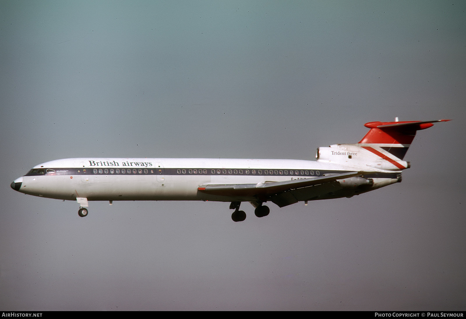 Aircraft Photo of G-AWZJ | Hawker Siddeley HS-121 Trident 3B | British Airways | AirHistory.net #448018