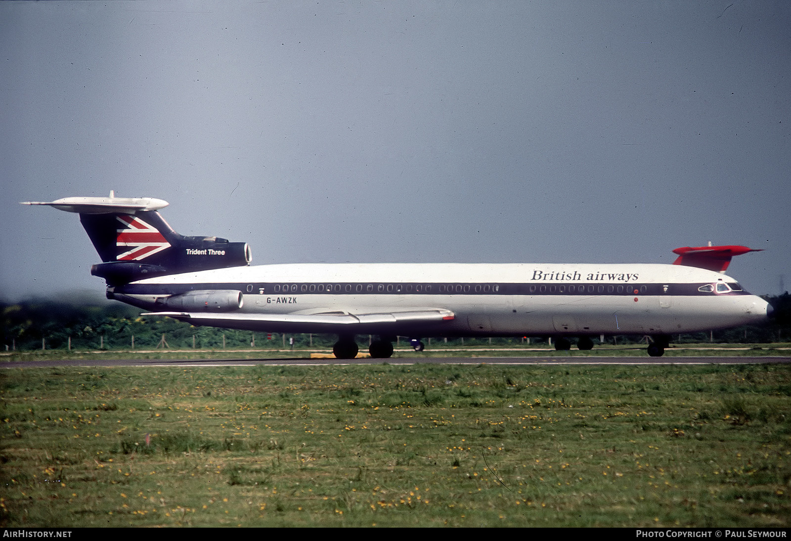 Aircraft Photo of G-AWZK | Hawker Siddeley HS-121 Trident 3B | British Airways | AirHistory.net #448019