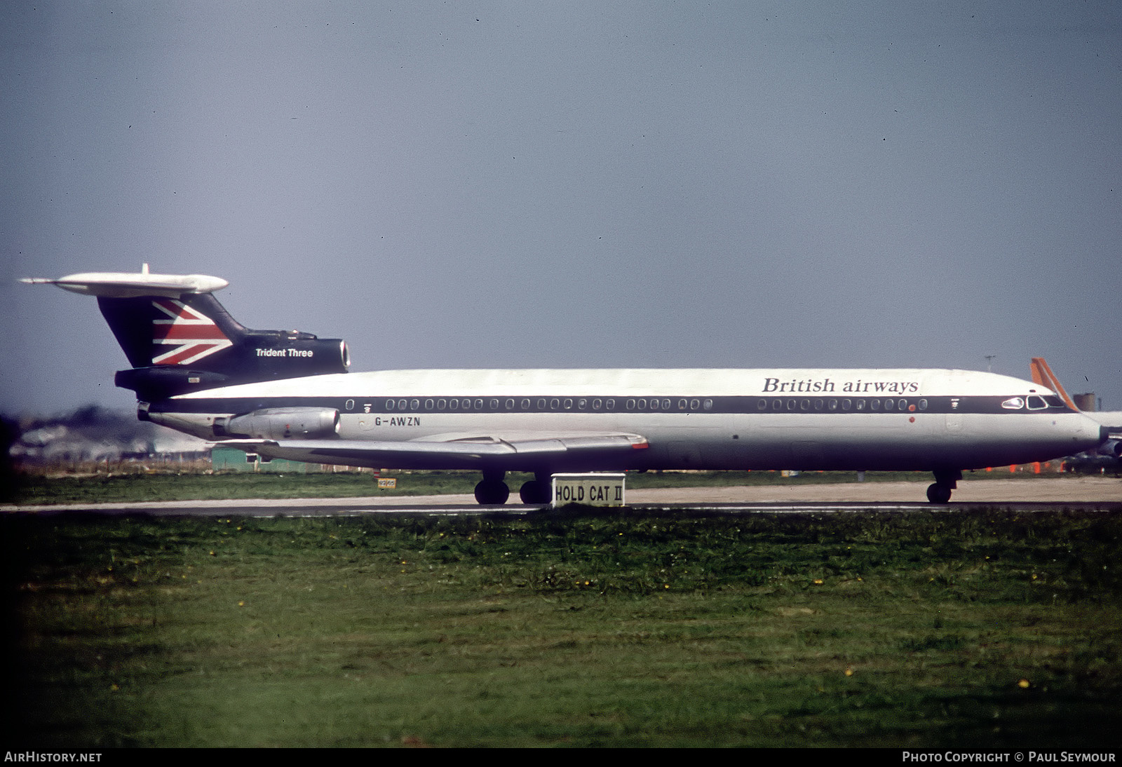 Aircraft Photo of G-AWZN | Hawker Siddeley HS-121 Trident 3B | British Airways | AirHistory.net #448025