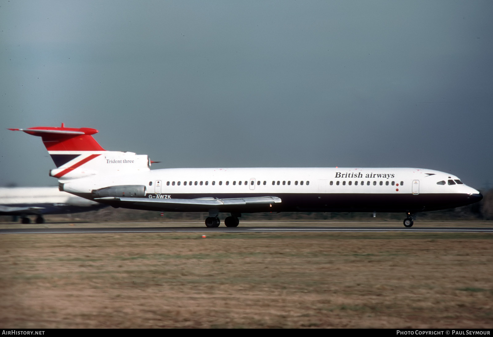 Aircraft Photo of G-AWZK | Hawker Siddeley HS-121 Trident 3B | British Airways | AirHistory.net #448027