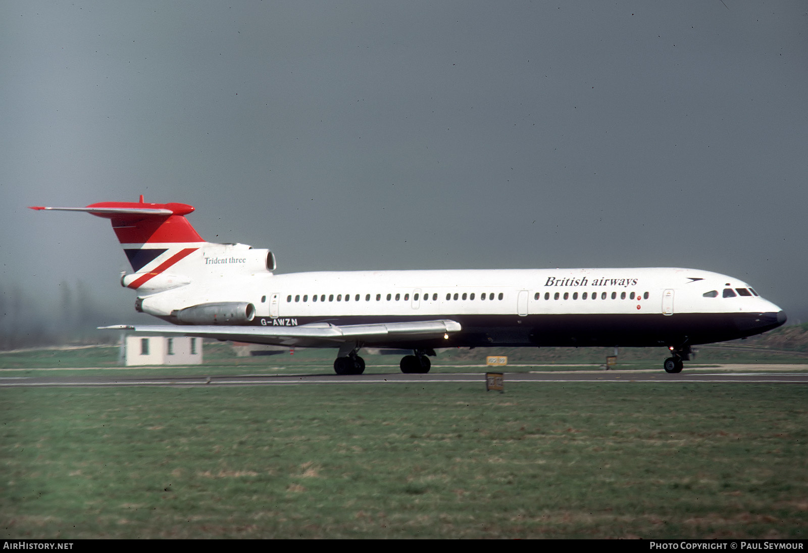 Aircraft Photo of G-AWZN | Hawker Siddeley HS-121 Trident 3B | British Airways | AirHistory.net #448029