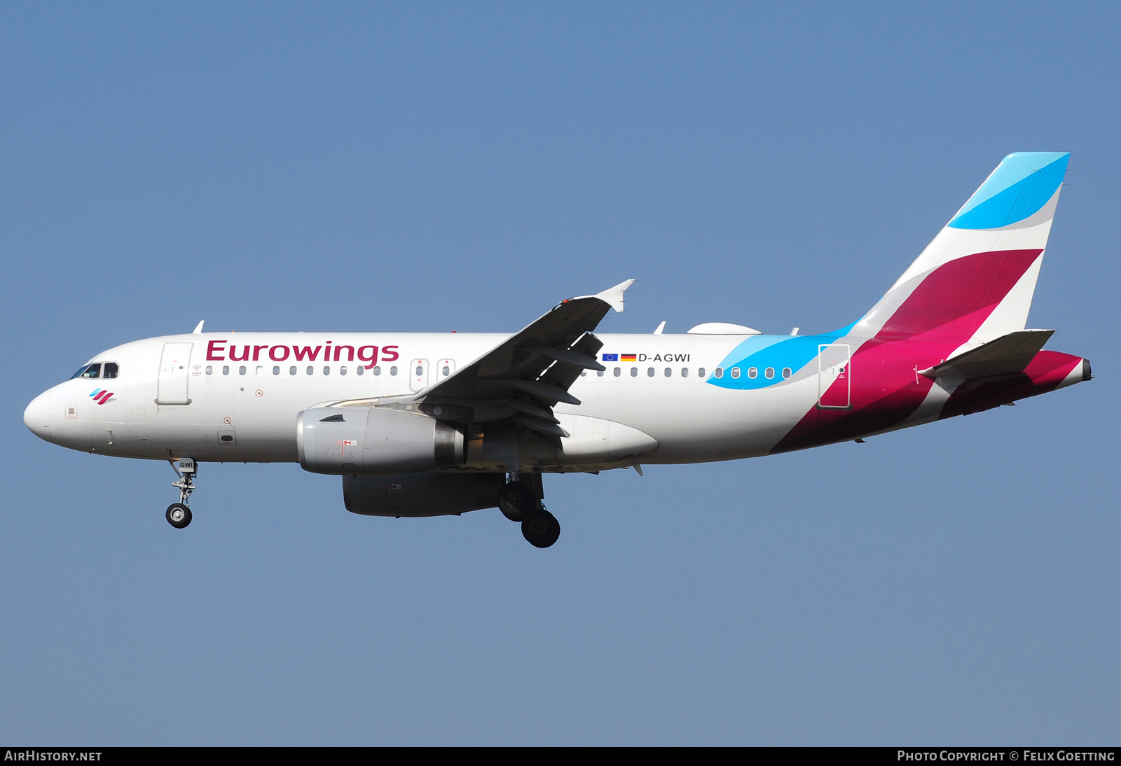Aircraft Photo of D-AGWI | Airbus A319-132 | Eurowings | AirHistory.net #448038