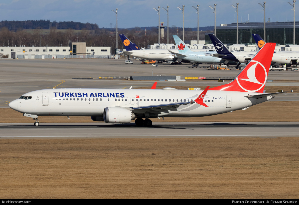 Aircraft Photo of TC-LCU | Boeing 737-8 Max 8 | Turkish Airlines | AirHistory.net #448105