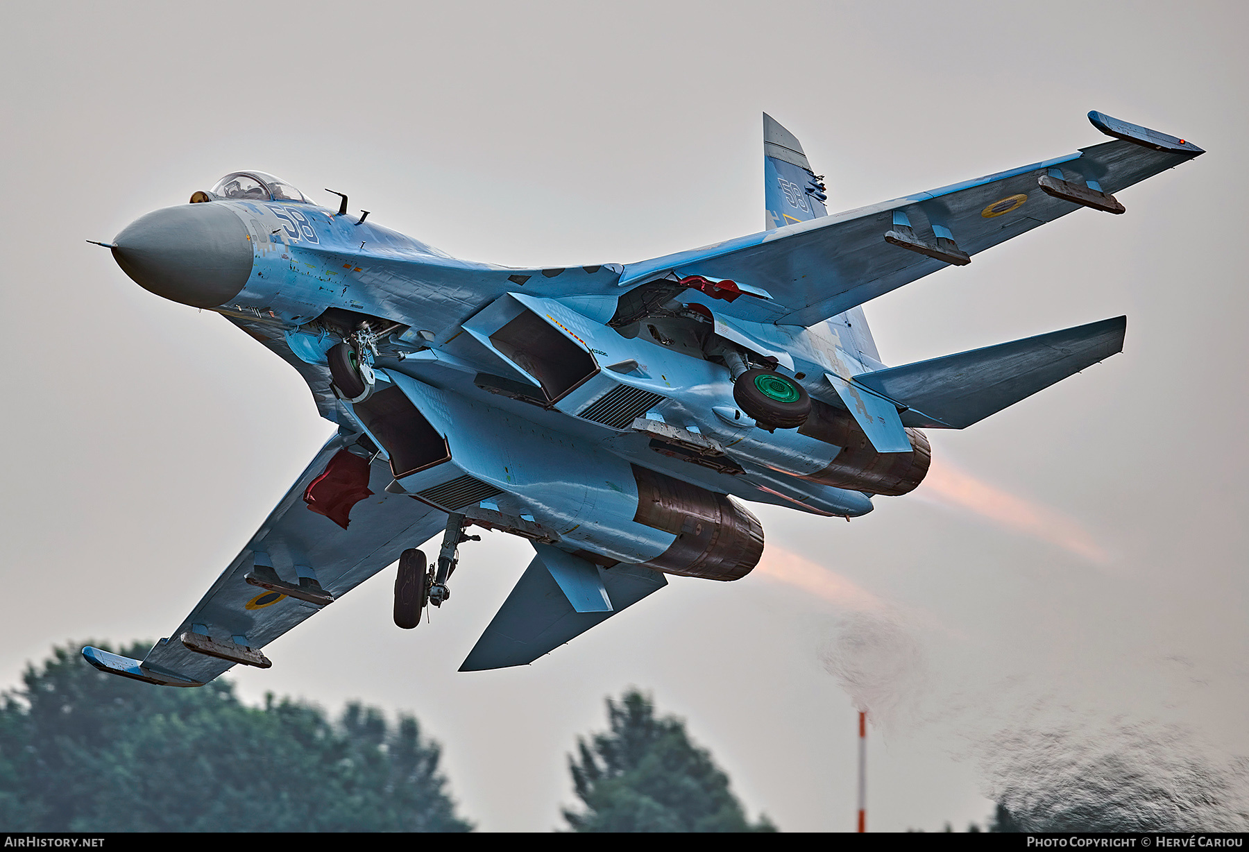 Aircraft Photo of 58 blue | Sukhoi Su-27P1M | Ukraine - Air Force | AirHistory.net #448132