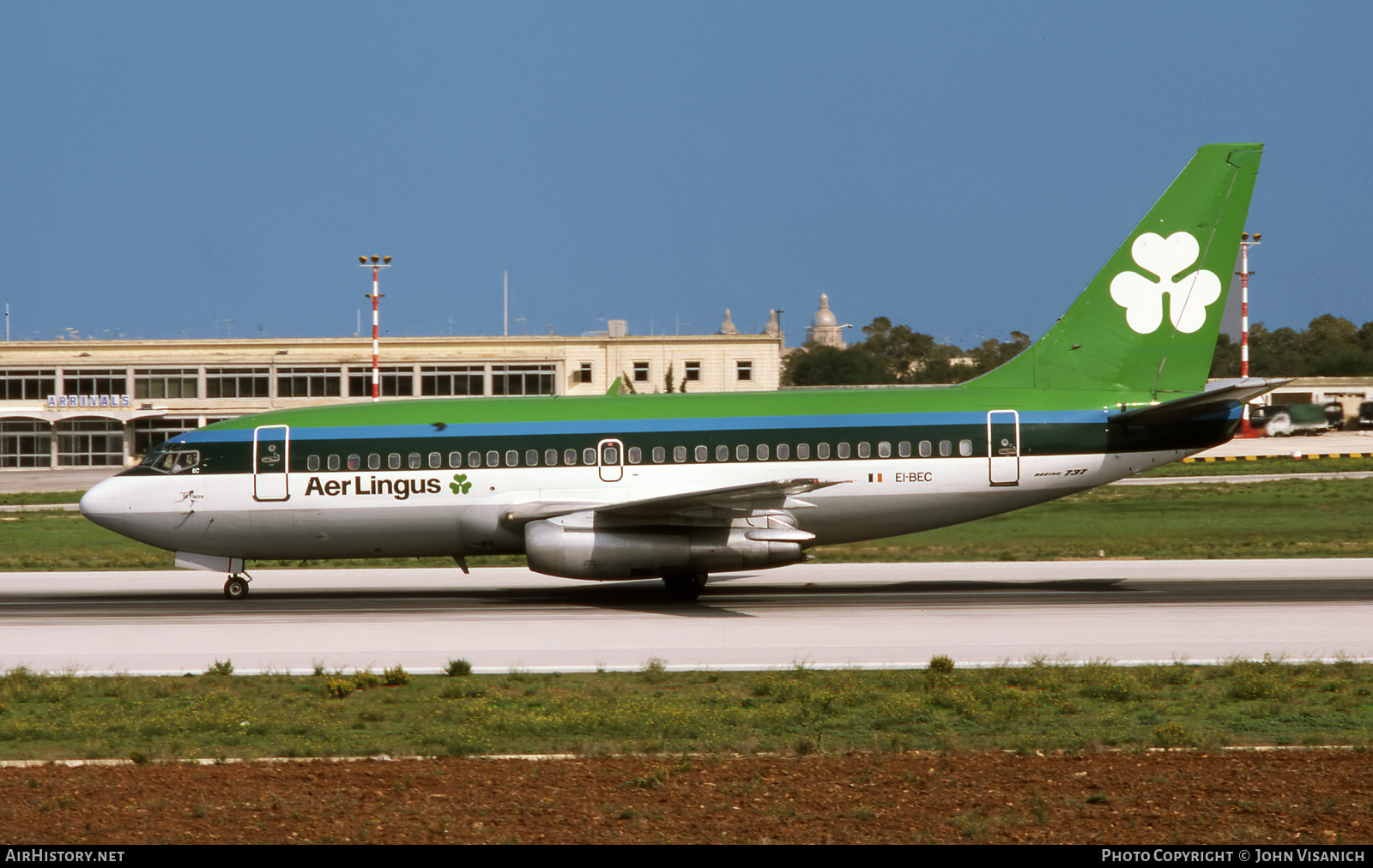 Aircraft Photo of EI-BEC | Boeing 737-248/Adv | Aer Lingus | AirHistory.net #448174