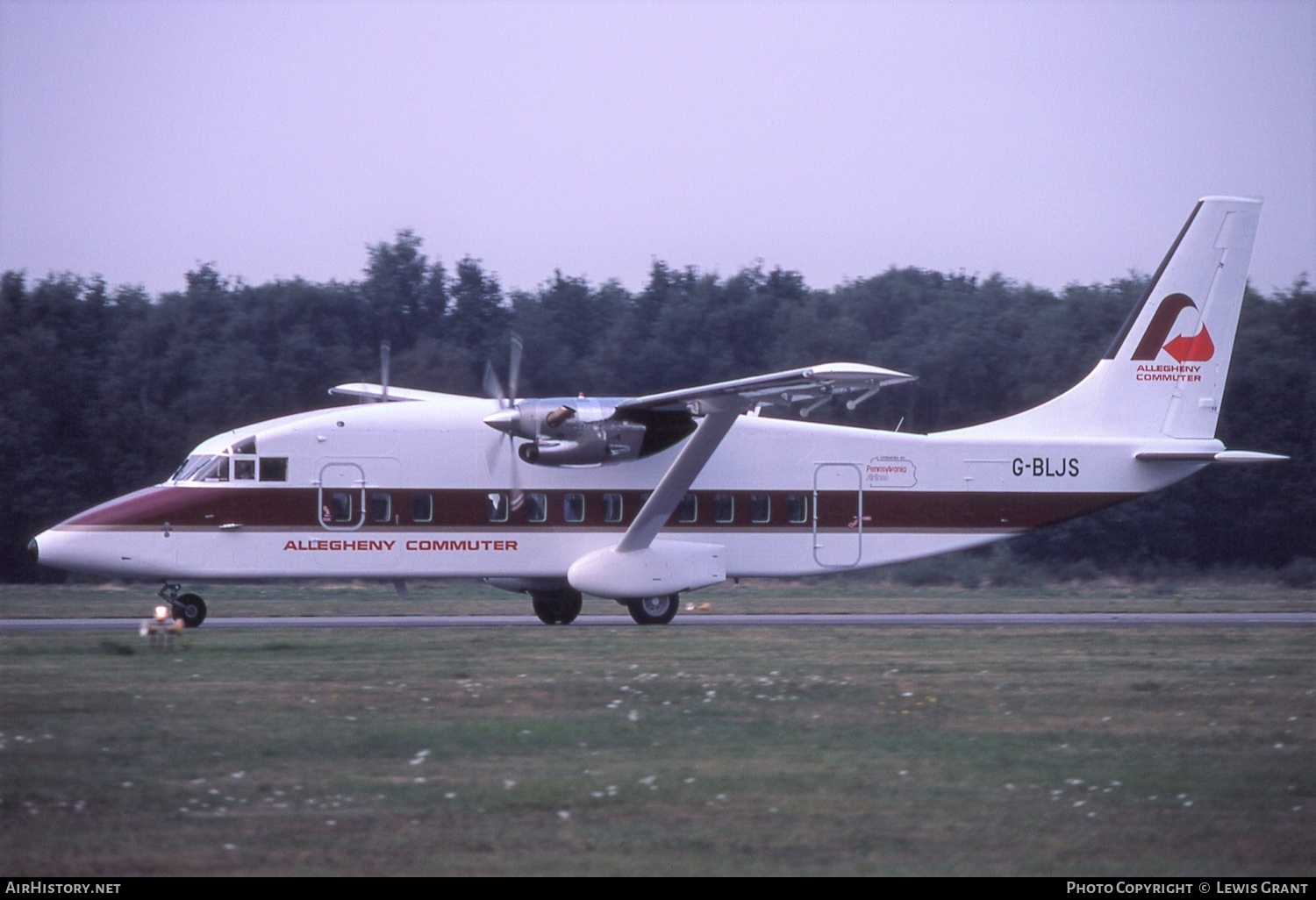 Aircraft Photo of G-BLJS | Short 360-100 | Allegheny Commuter | AirHistory.net #448197