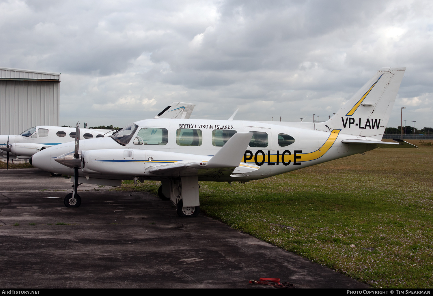 Aircraft Photo of VP-LAW | Piper PA-31-325 Navajo C/R/Colemill Panther Navajo | British Virgin Islands Police | AirHistory.net #448474