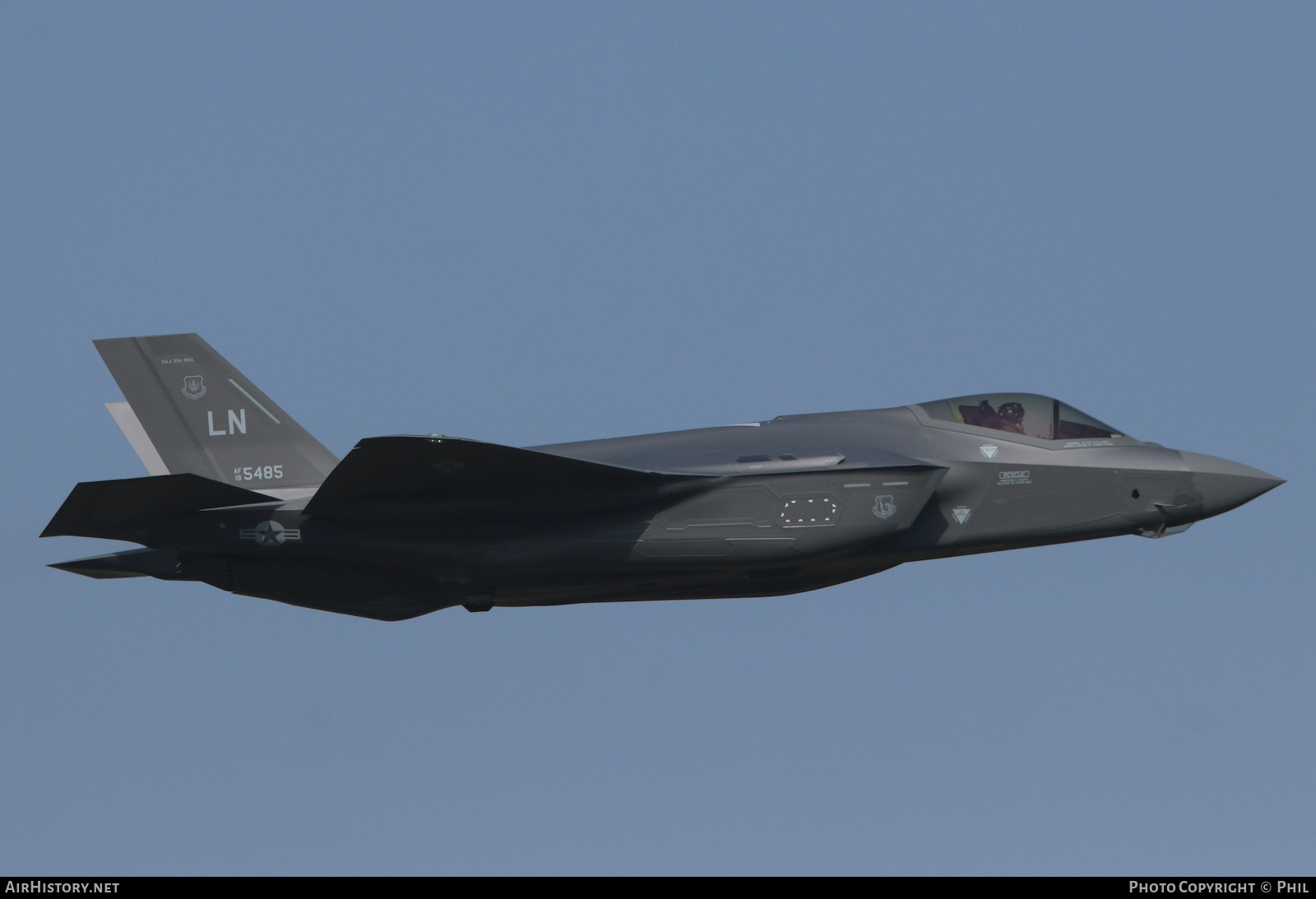 Aircraft Photo of 19-5485 / AF19-5485 | Lockheed Martin F-35A Lightning II | USA - Air Force | AirHistory.net #448505