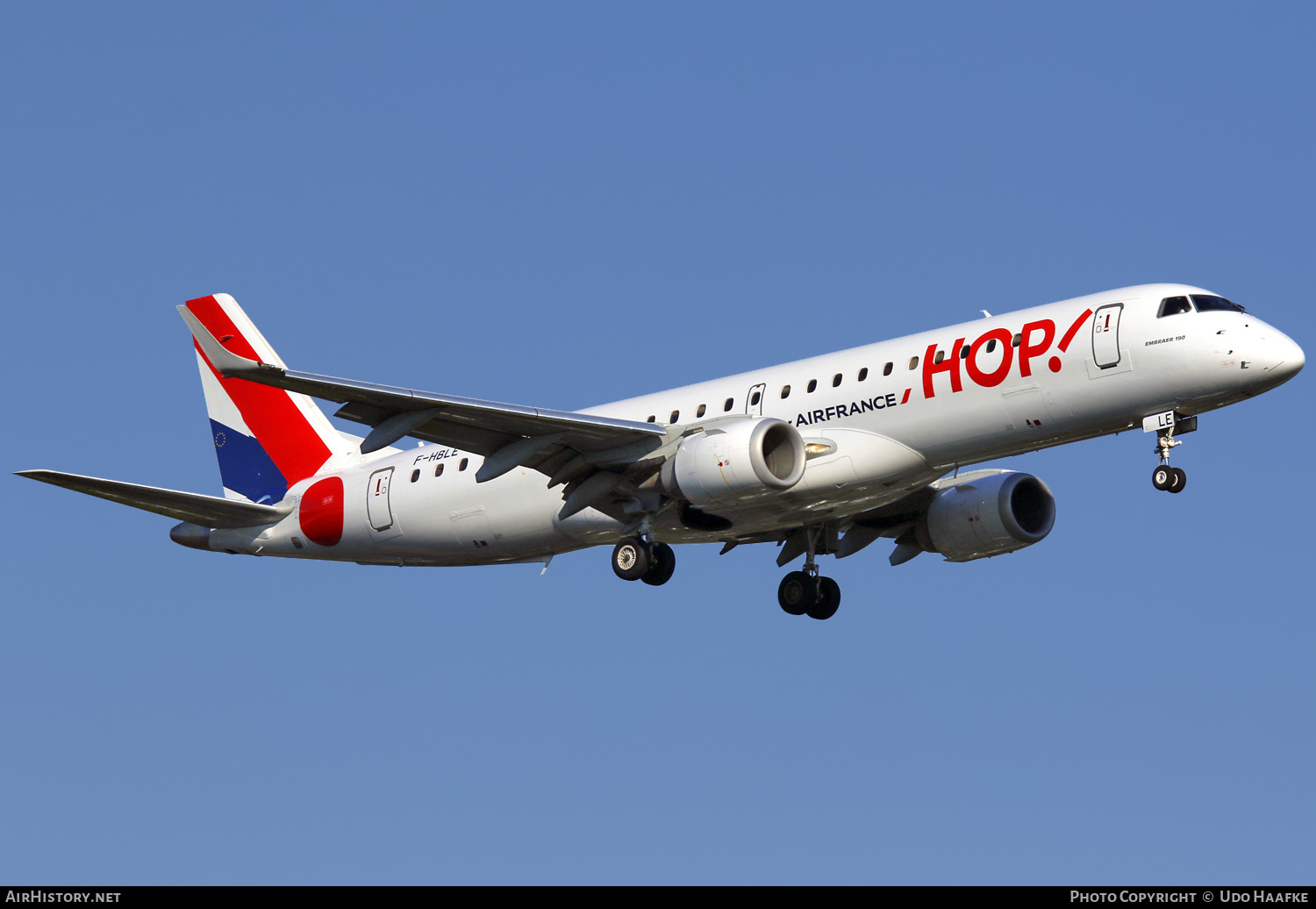 Aircraft Photo of F-HBLE | Embraer 190LR (ERJ-190-100LR) | Hop! | AirHistory.net #448510