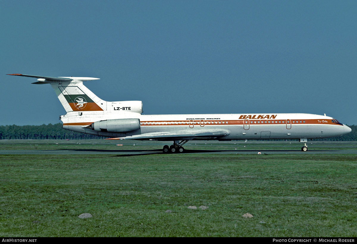 Aircraft Photo of LZ-BTE | Tupolev Tu-154B | Balkan - Bulgarian Airlines | AirHistory.net #448530