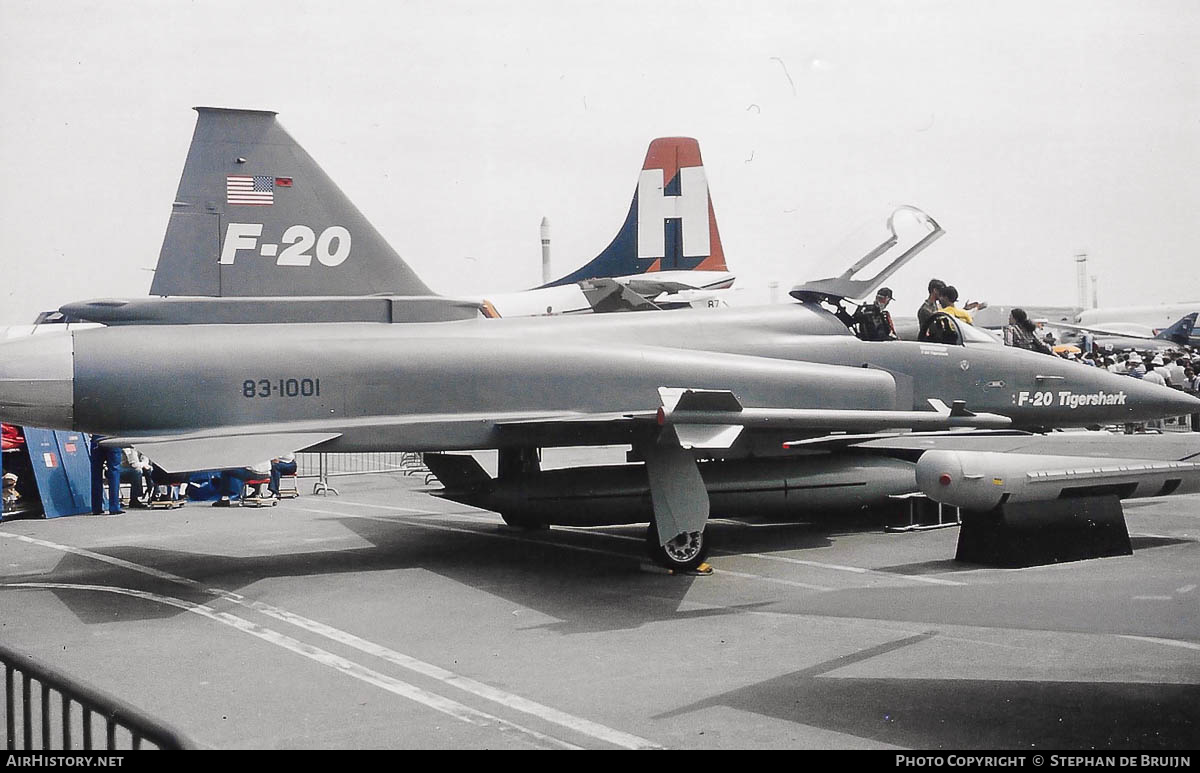 Aircraft Photo of 83-1001 | Northrop F-20A Tigershark | USA - Air Force | AirHistory.net #448545