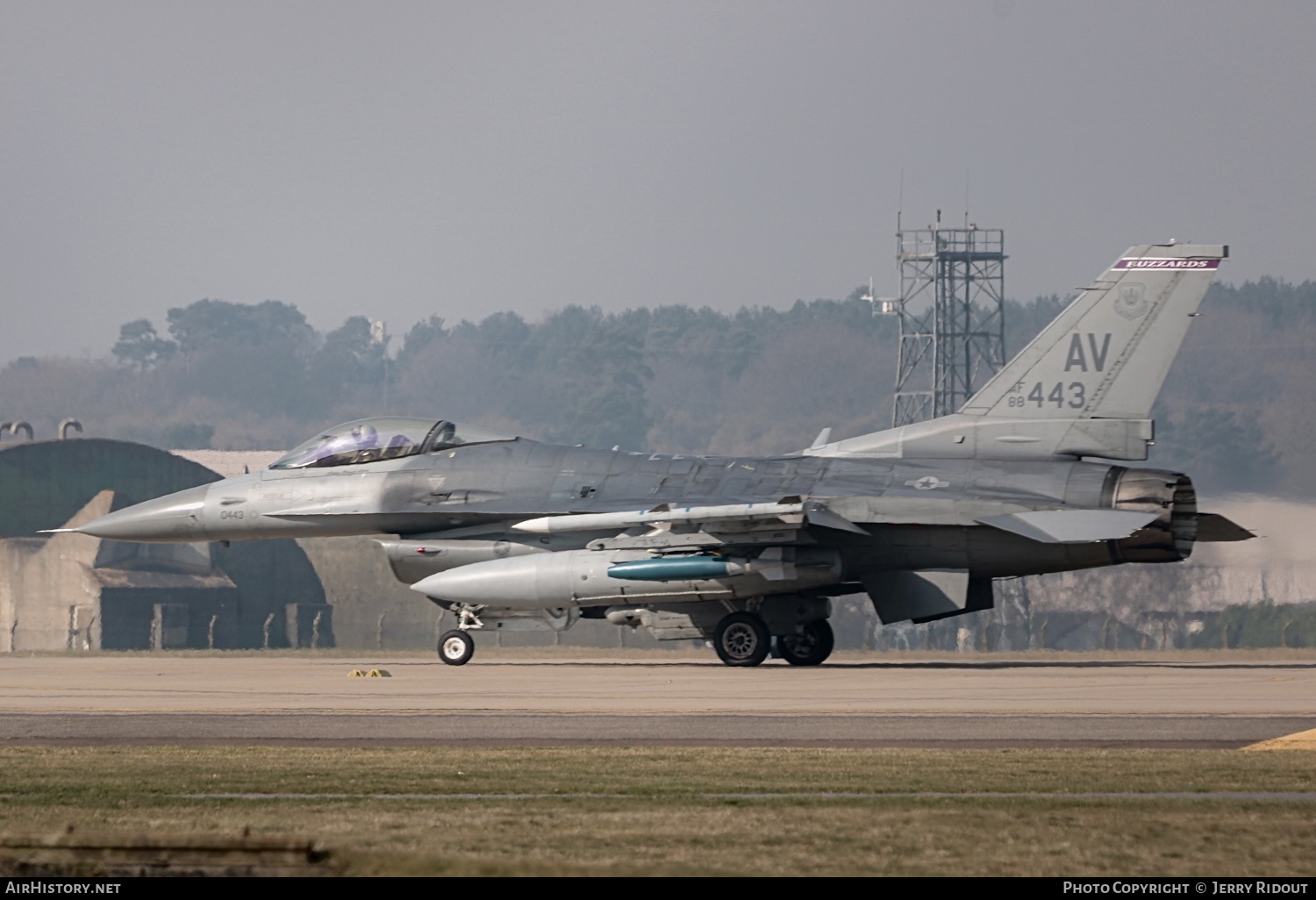 Aircraft Photo of 88-0443 / AF88-443 | General Dynamics F-16CM Fighting Falcon | USA - Air Force | AirHistory.net #448609