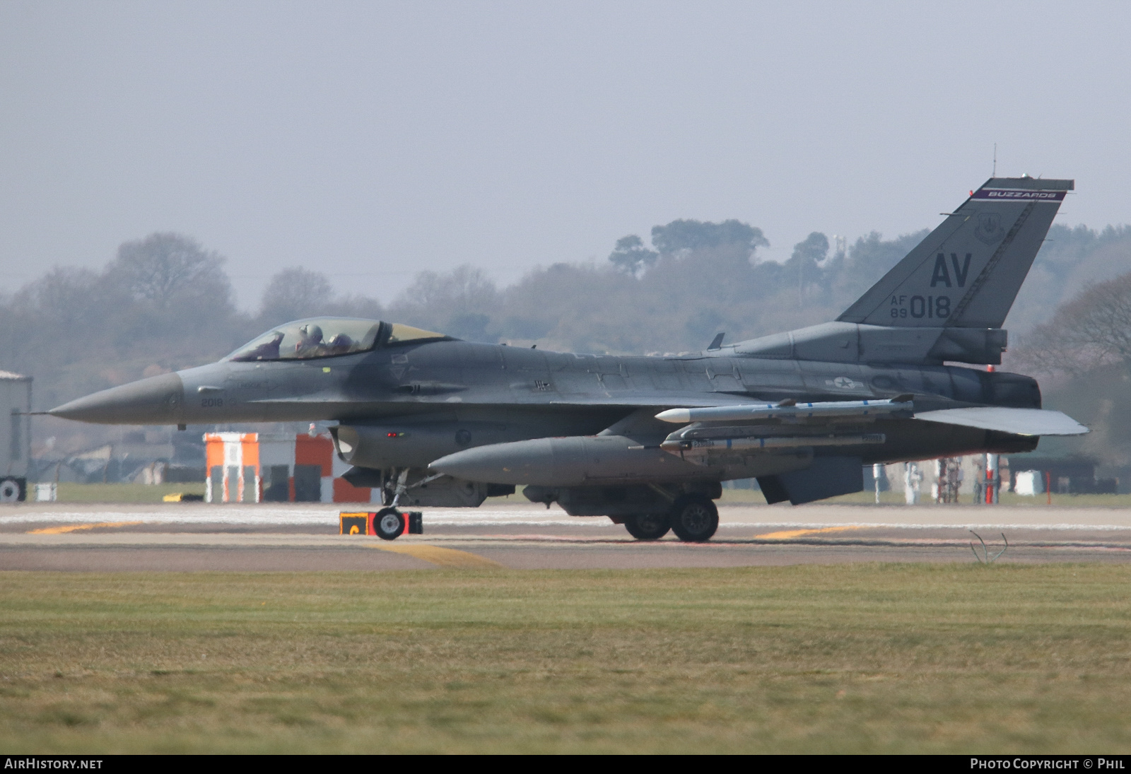 Aircraft Photo of 89-2018 / AF89-018 | Lockheed Martin F-16CM Fighting Falcon | USA - Air Force | AirHistory.net #448642