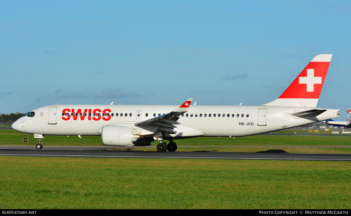 Aircraft Photo of HB-JCD | Bombardier CSeries CS300 (BD-500-1A11) | Swiss International Air Lines | AirHistory.net #448649