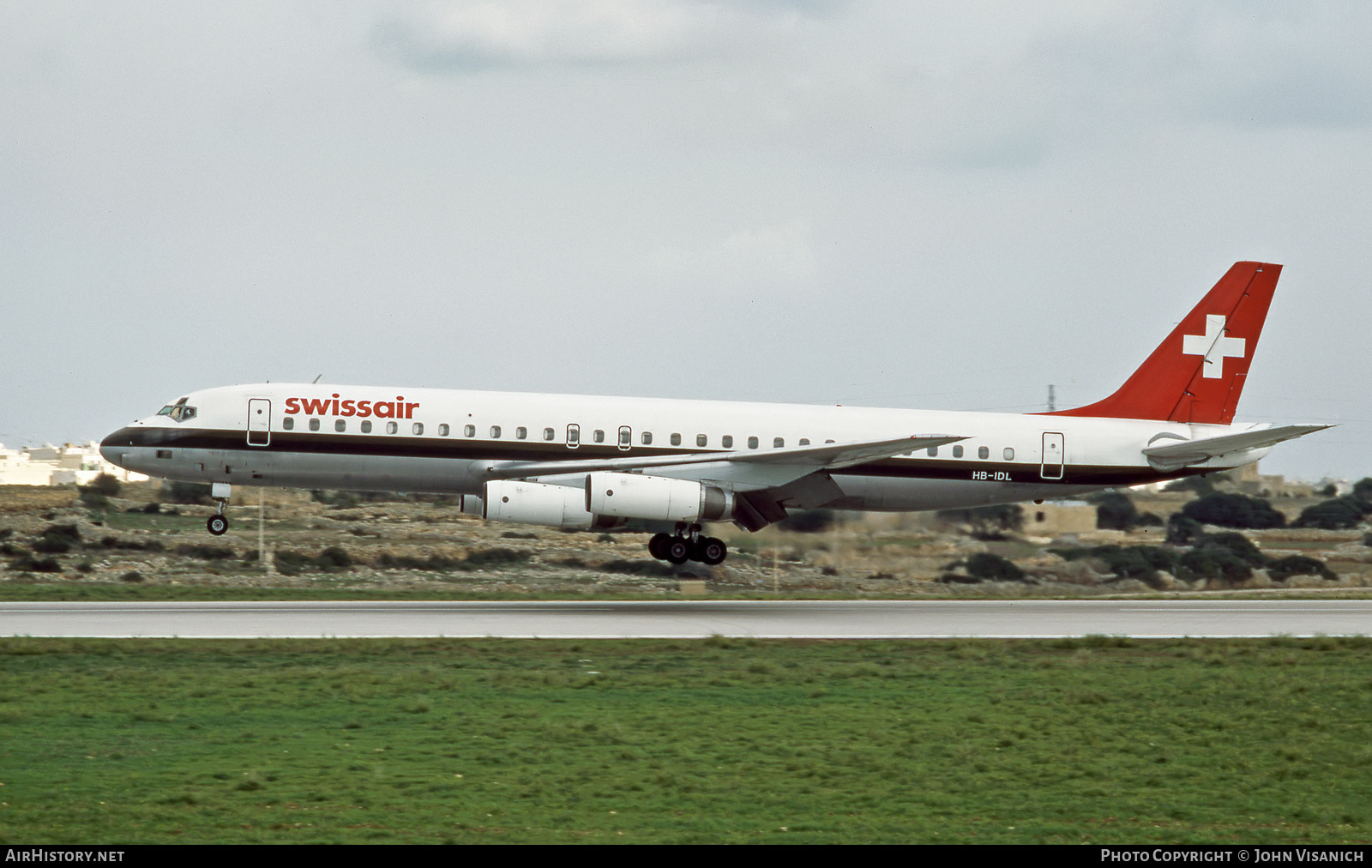 Aircraft Photo of HB-IDL | McDonnell Douglas DC-8-62 | Swissair | AirHistory.net #448686