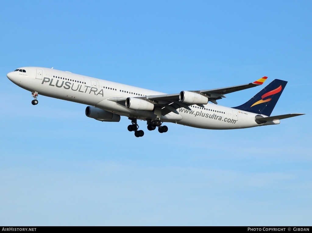 Aircraft Photo of EC-NBU | Airbus A340-313 | Plus Ultra Líneas Aéreas | AirHistory.net #448692