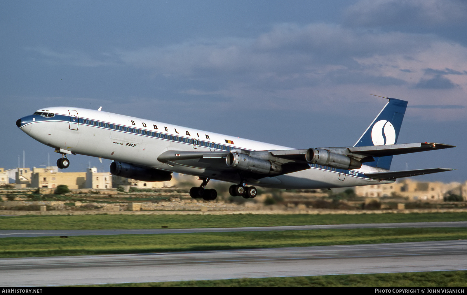 Aircraft Photo of OO-SBU | Boeing 707-373C | Sobelair | AirHistory.net #448720