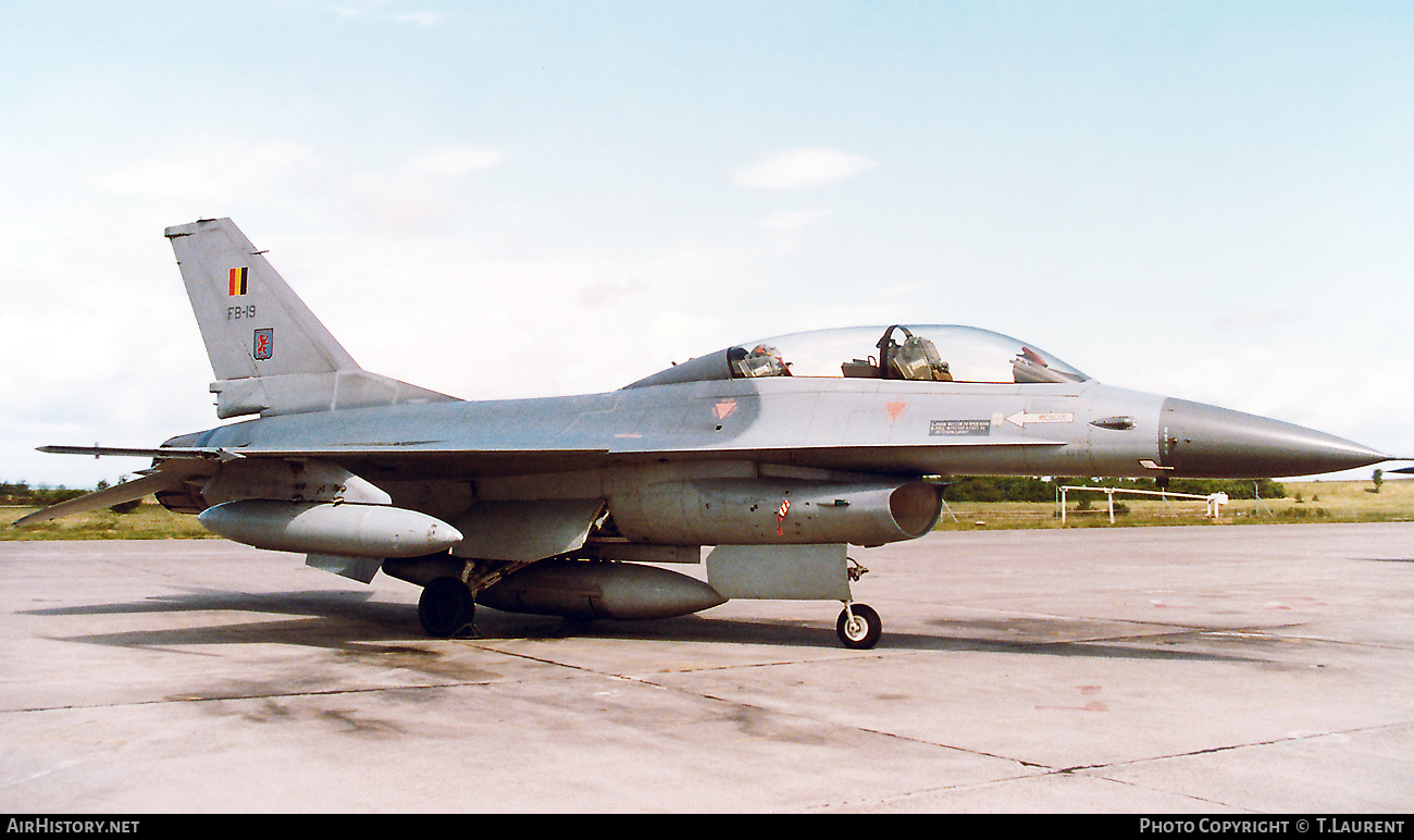 Aircraft Photo of FB-19 | General Dynamics F-16B Fighting Falcon | Belgium - Air Force | AirHistory.net #448727