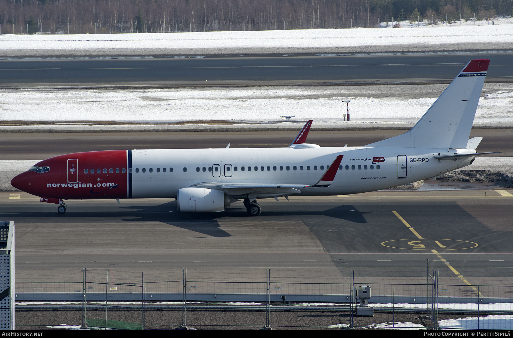 Aircraft Photo of SE-RPD | Boeing 737-8JP | Norwegian | AirHistory.net #448745