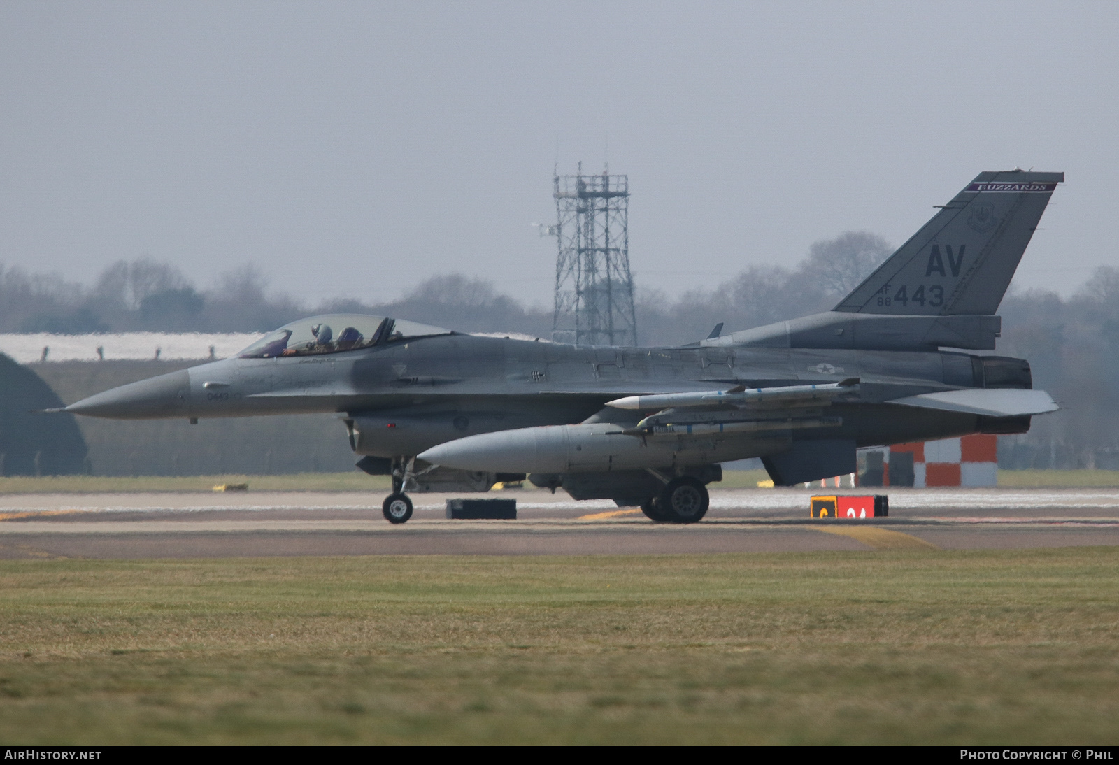 Aircraft Photo of 88-0443 / AF88-443 | General Dynamics F-16CM Fighting Falcon | USA - Air Force | AirHistory.net #448776