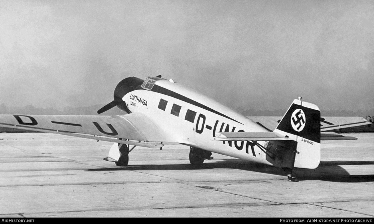 Aircraft Photo of D-UNOR | Junkers Ju 160 V1 | Deutsche Luft Hansa | AirHistory.net #448810