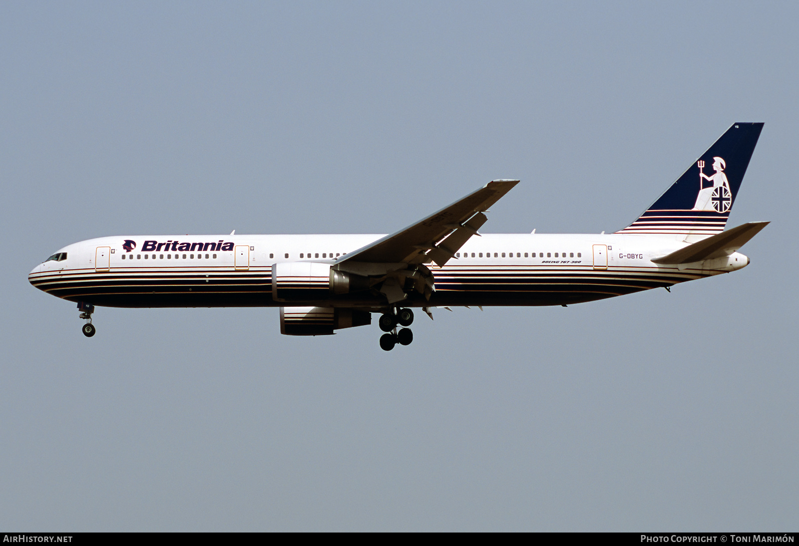 Aircraft Photo of G-OBYG | Boeing 767-304/ER | Britannia Airways | AirHistory.net #448818