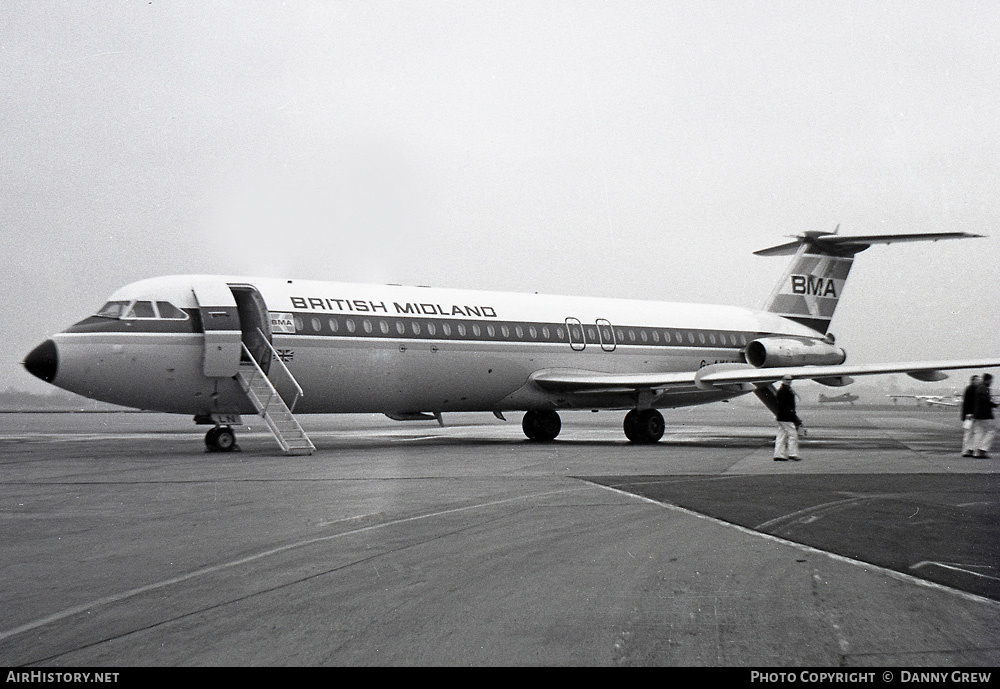 Aircraft Photo of G-AXLN | BAC 111-523FJ One-Eleven | British Midland Airways - BMA | AirHistory.net #448901