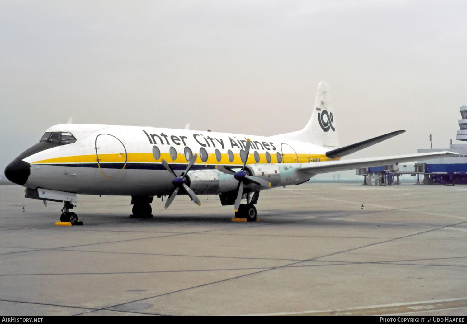Aircraft Photo of G-ARIR | Vickers 708 Viscount | Inter City Airlines | AirHistory.net #448936