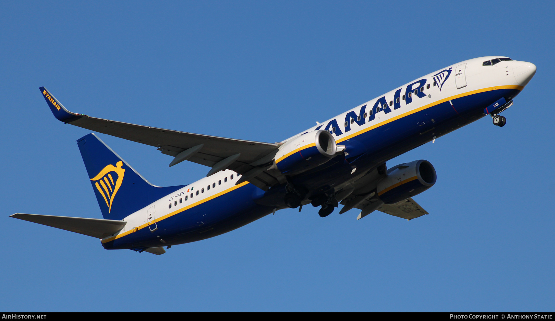 Aircraft Photo of EI-GXN | Boeing 737-800 | Ryanair | AirHistory.net #448938