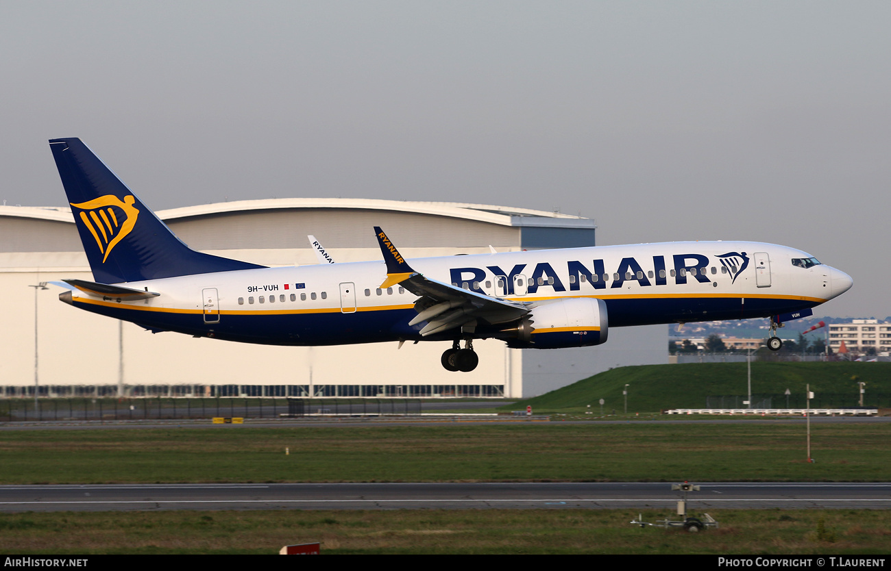 Aircraft Photo of 9H-VUH | Boeing 737-8200 Max 200 | Ryanair | AirHistory.net #448944