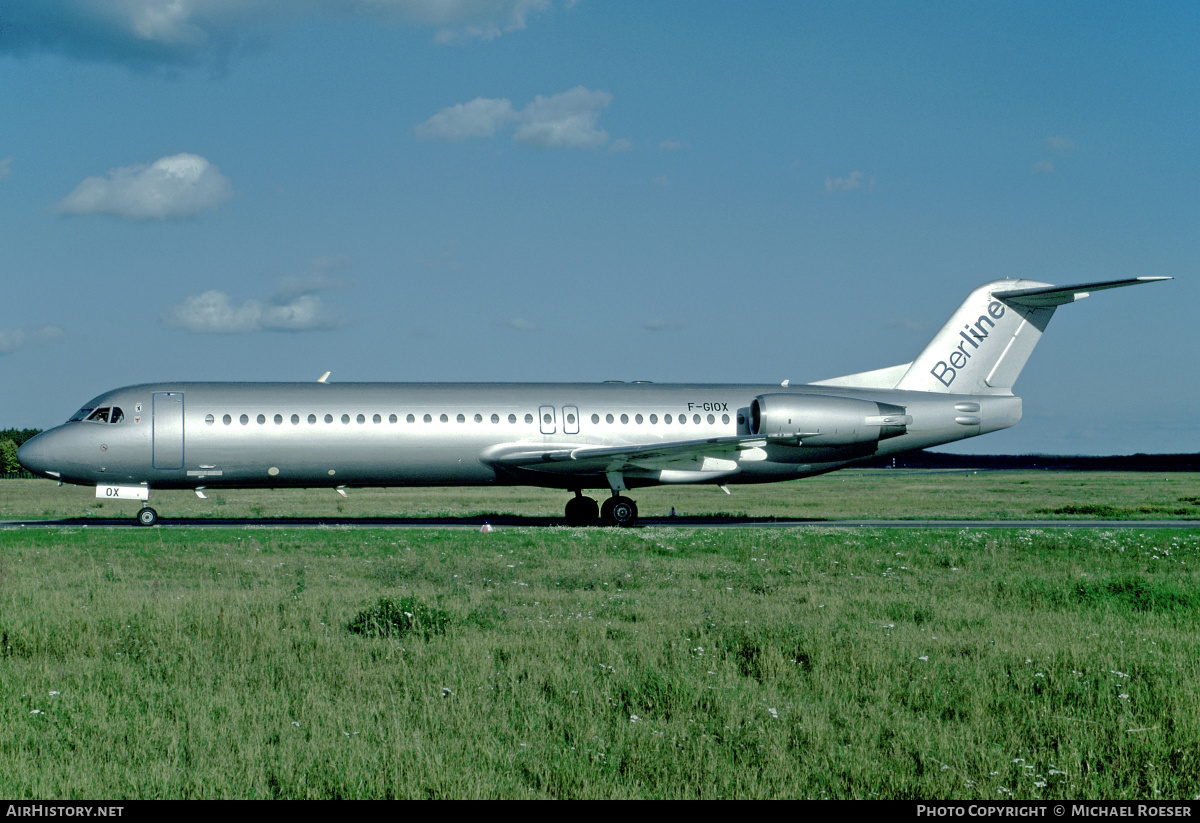 Aircraft Photo of F-GIOX | Fokker 100 (F28-0100) | BerLine | AirHistory.net #449022