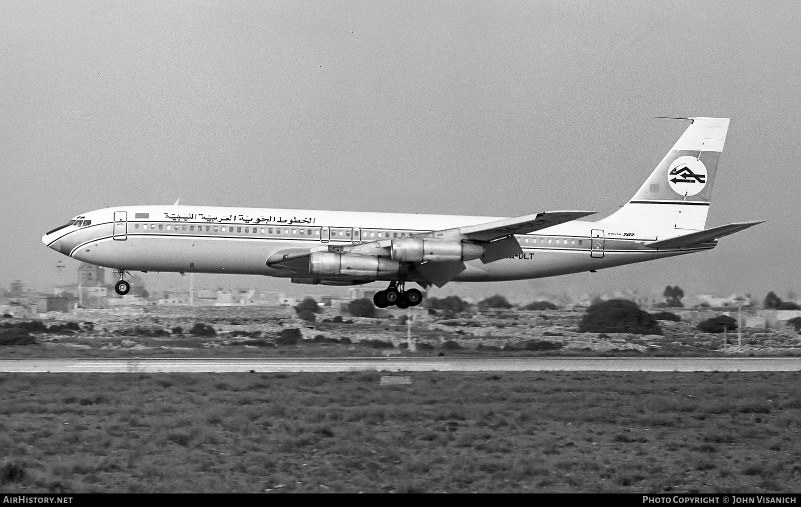 Aircraft Photo of 5A-DLT | Boeing 707-328B | Libyan Arab Airlines | AirHistory.net #449037
