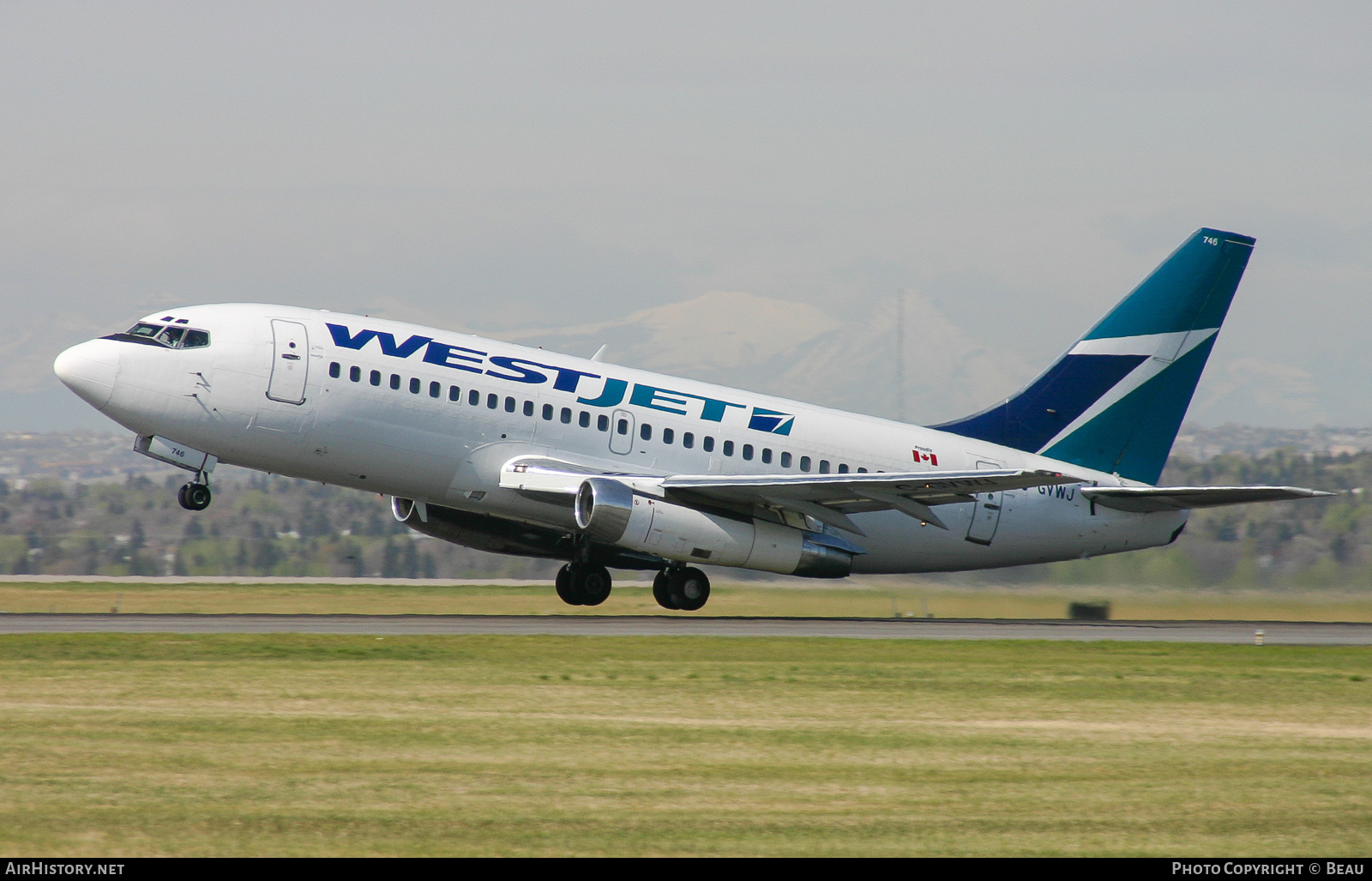 Aircraft Photo of C-GVWJ | Boeing 737-281/Adv | WestJet | AirHistory.net #449062