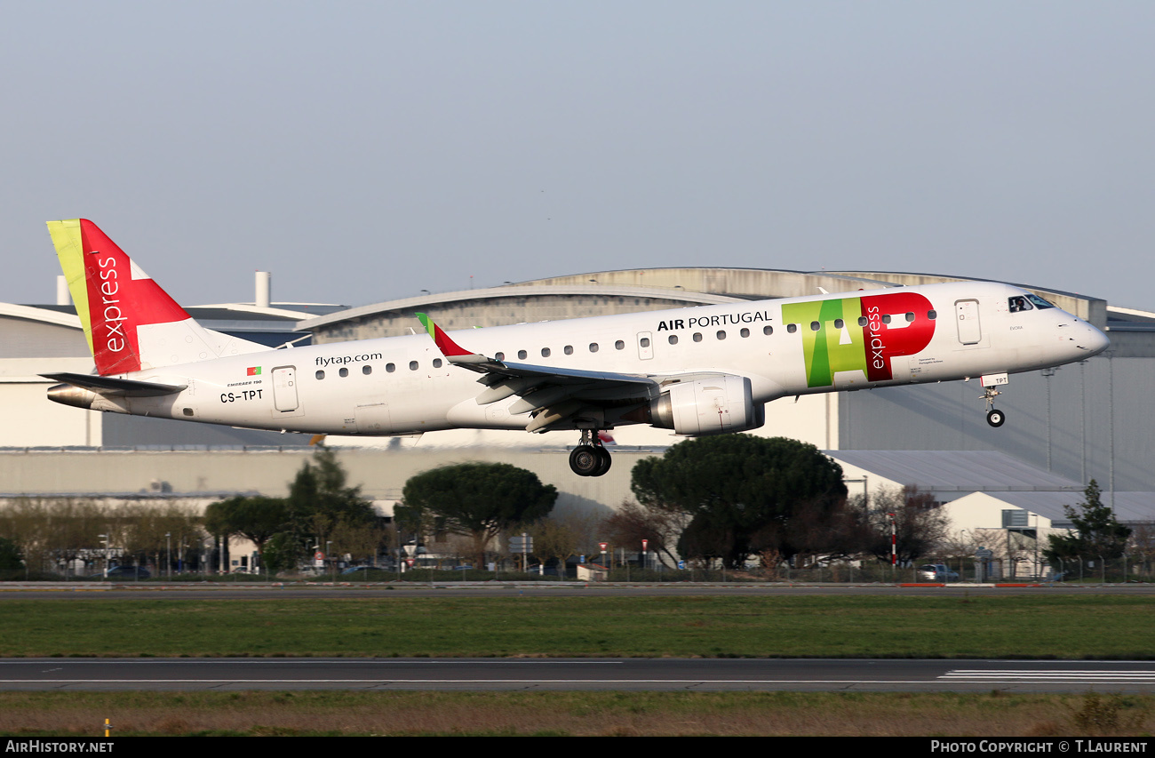 Aircraft Photo of CS-TPT | Embraer 190LR (ERJ-190-100LR) | TAP Air Portugal Express | AirHistory.net #449068