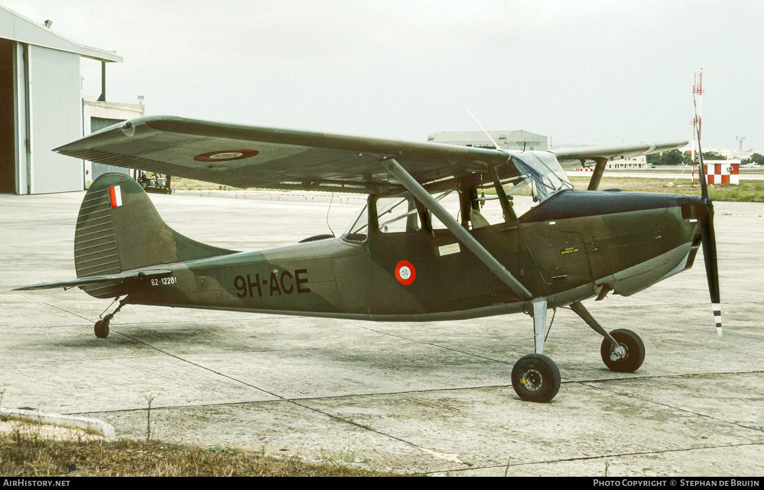 Aircraft Photo of 9H-ACE / 62-12281 | Cessna O-1E Bird Dog | Malta - Air Force | AirHistory.net #449084