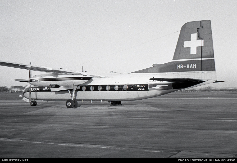 Aircraft Photo of HB-AAH | Handley Page HPR-7 Herald 210 | Globe Air | AirHistory.net #449115