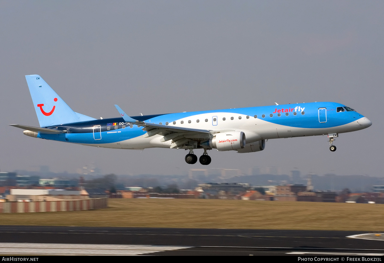 Aircraft Photo of OO-JEM | Embraer 190STD (ERJ-190-100STD) | Jetairfly | AirHistory.net #449326