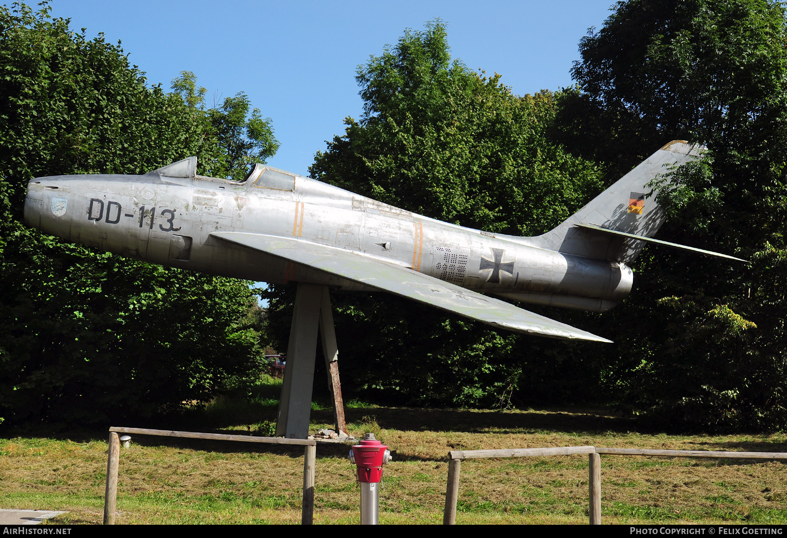Aircraft Photo of DD-113 | Republic F-84F Thunderstreak | Germany - Air Force | AirHistory.net #449334
