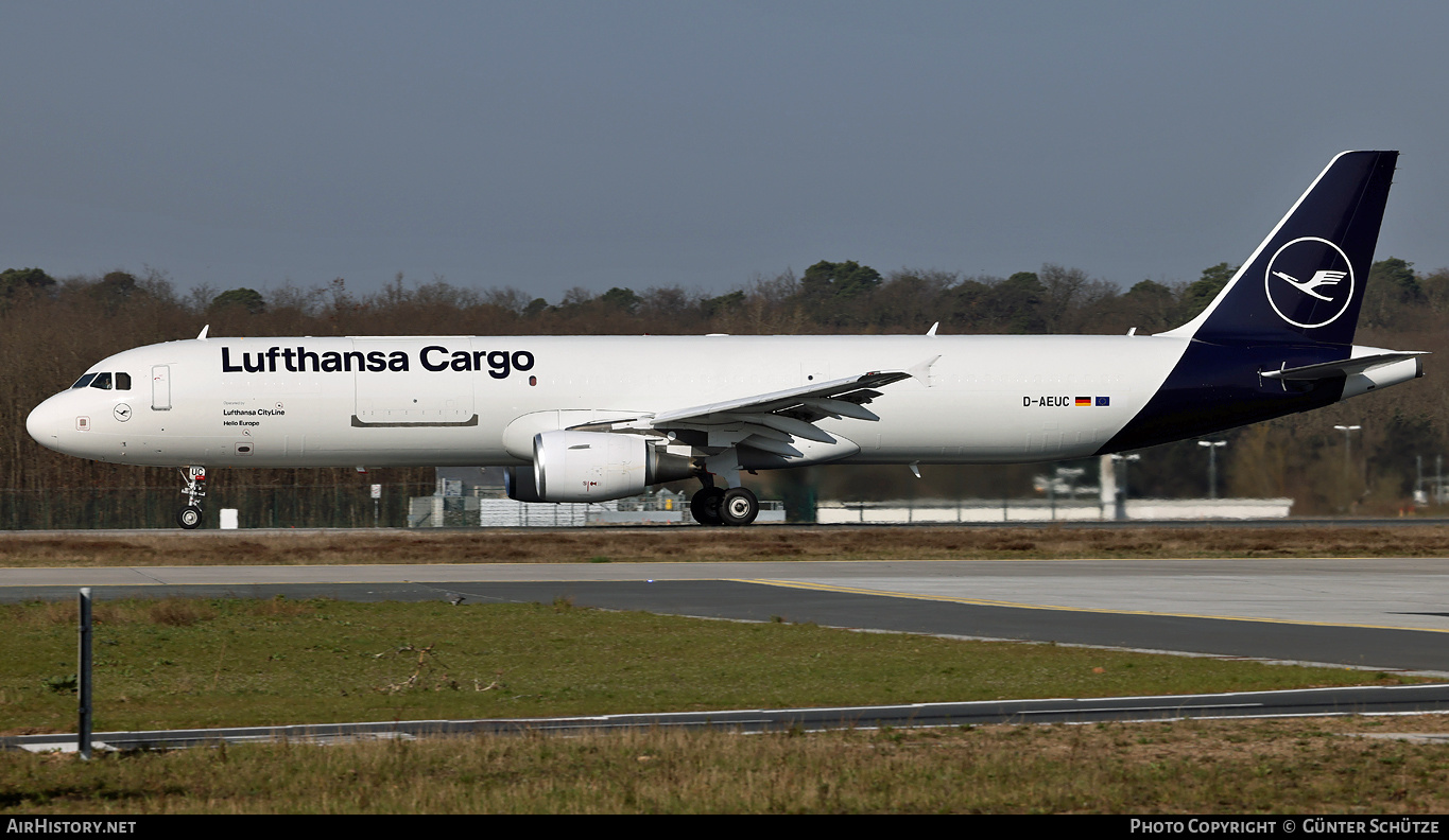 Aircraft Photo of D-AEUC | Airbus A321-211/P2F | Lufthansa Cargo | AirHistory.net #449344