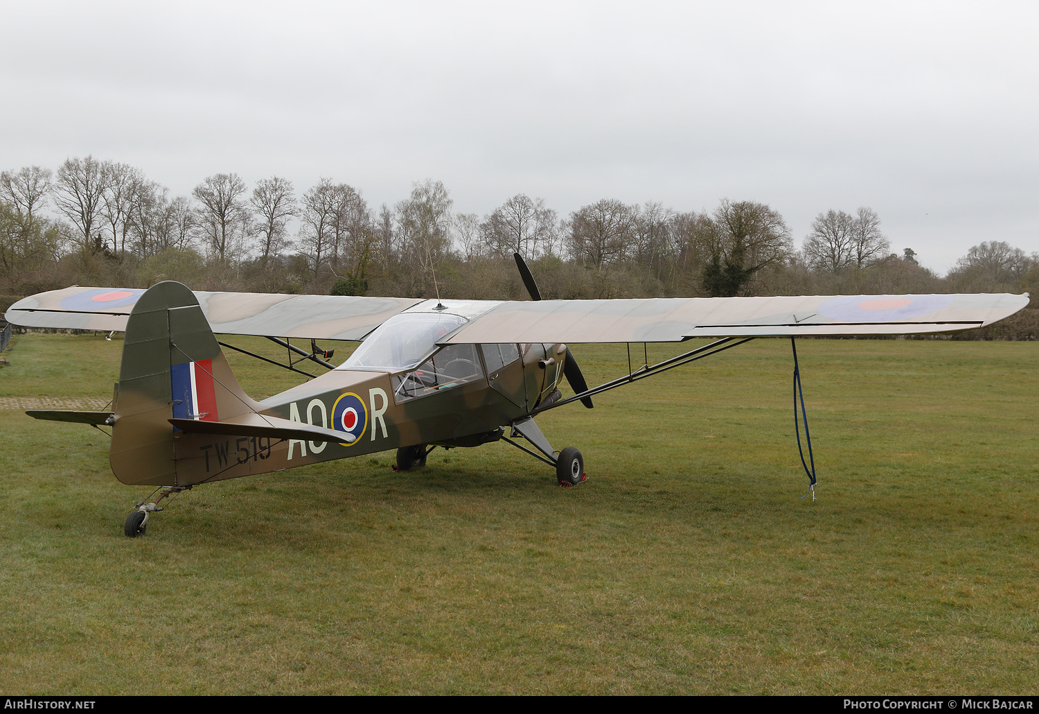 Aircraft Photo of G-ANHX / TW519 | Taylorcraft J Auster Mk5D | UK - Air Force | AirHistory.net #449426