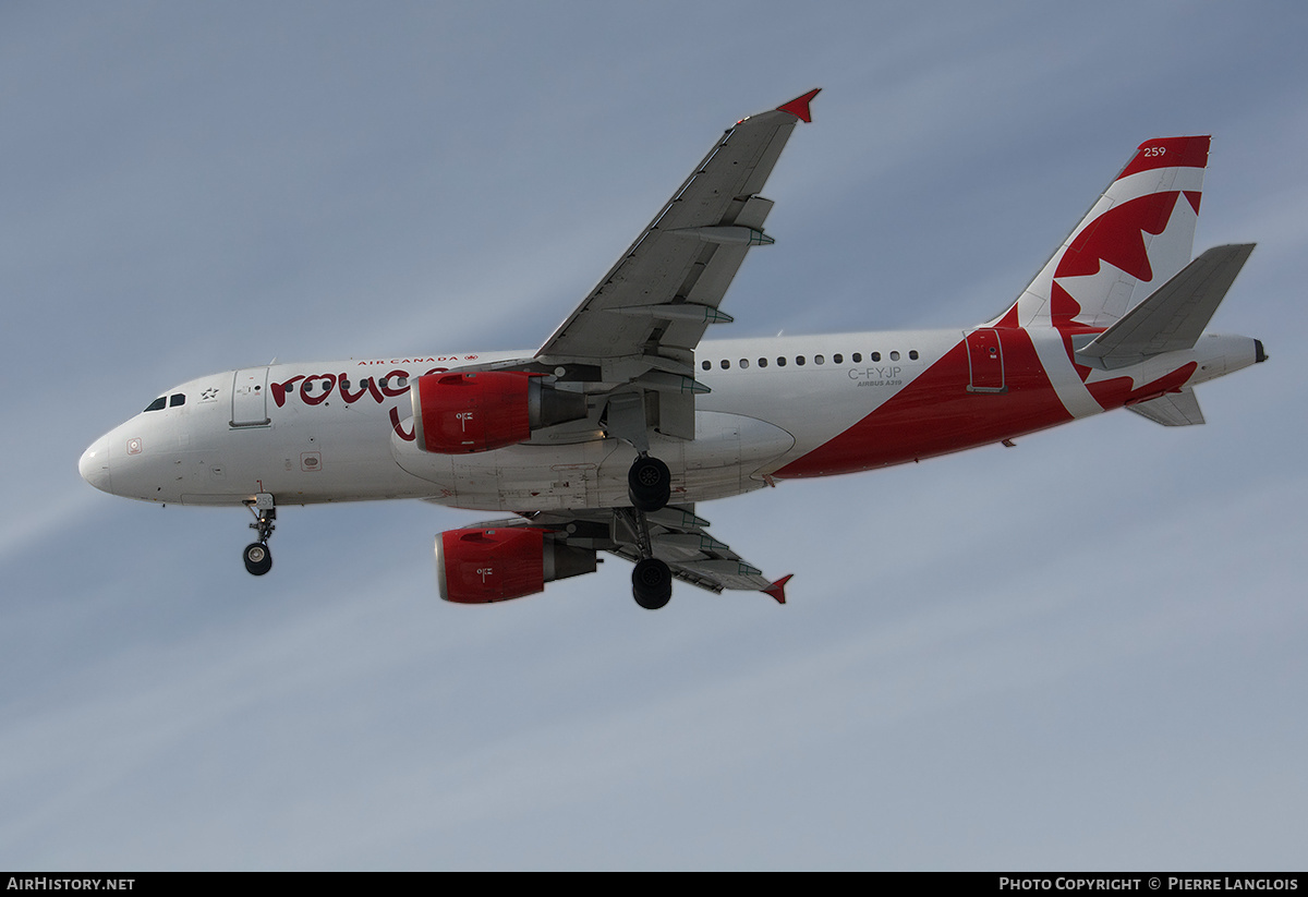 Aircraft Photo of C-FYJP | Airbus A319-114 | Air Canada Rouge | AirHistory.net #449592