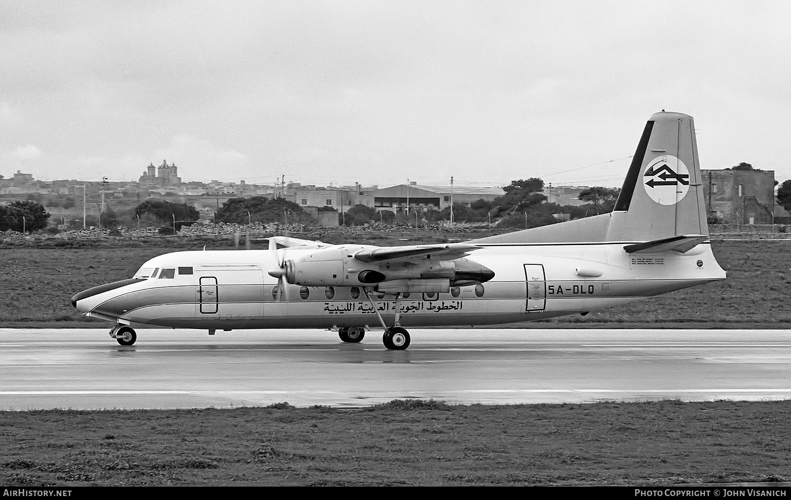 Aircraft Photo of 5A-DLQ | Fokker F27-500 Friendship | Libyan Arab Airlines | AirHistory.net #449651