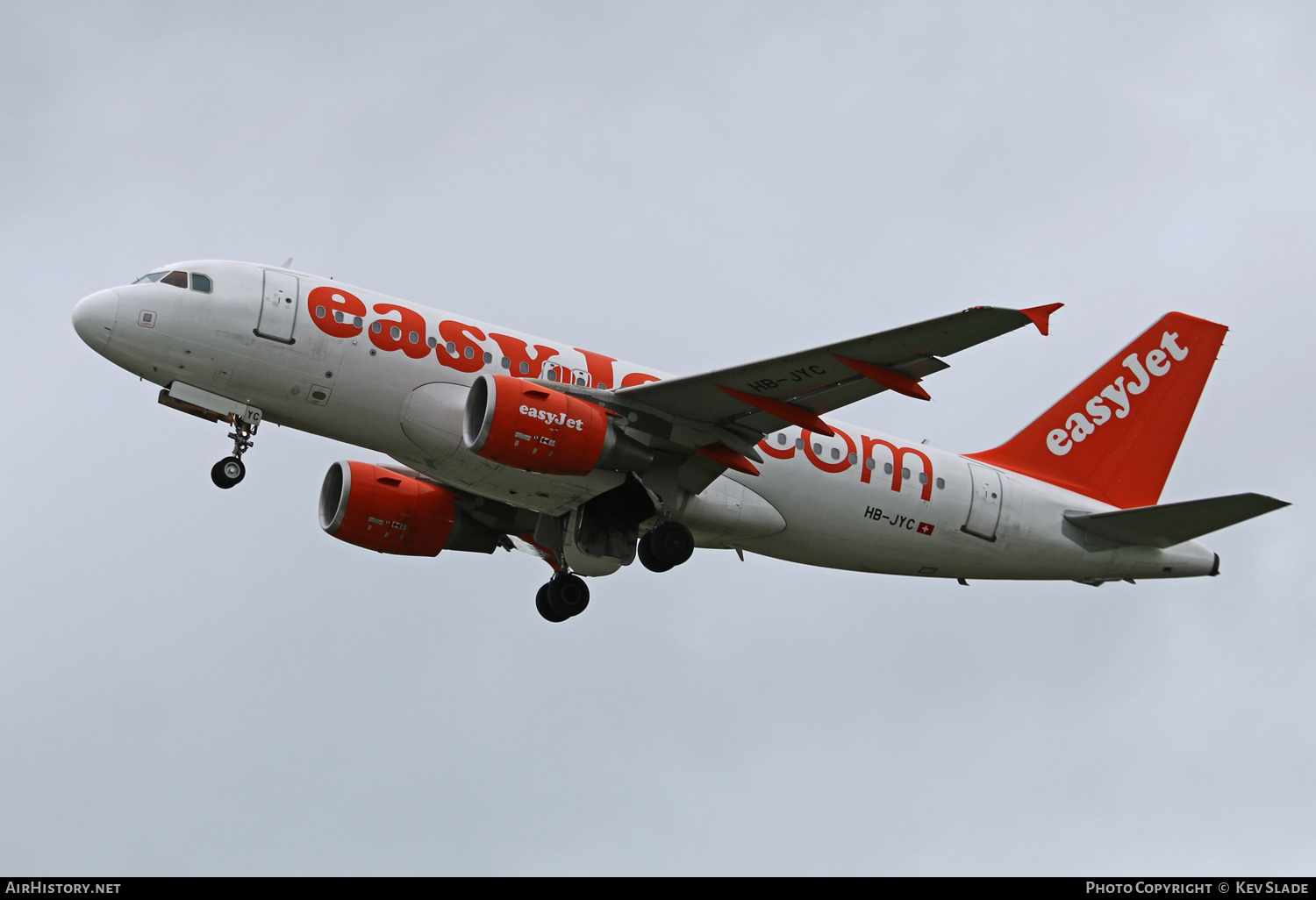 Aircraft Photo of HB-JYC | Airbus A319-111 | EasyJet | AirHistory.net #449722