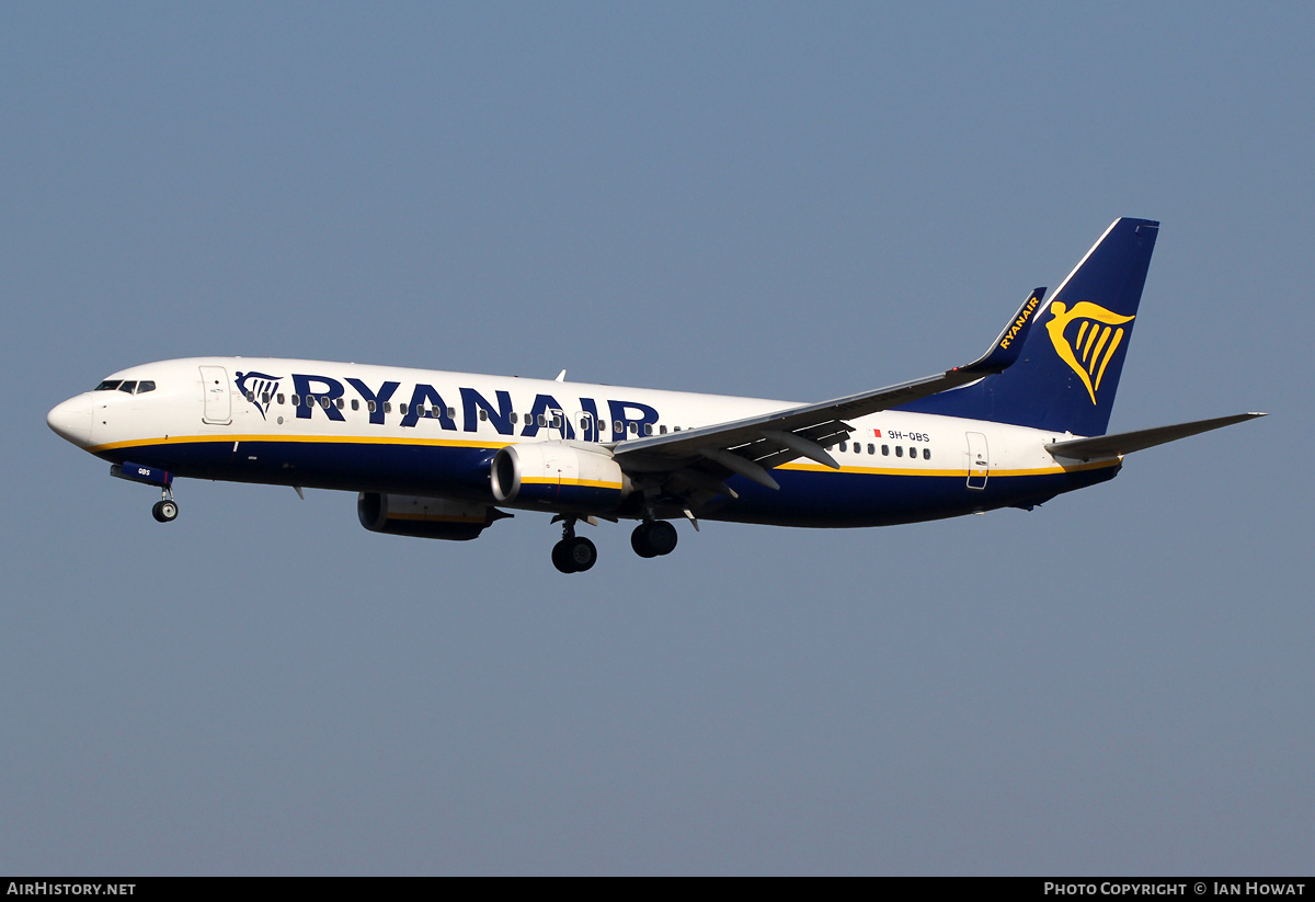 Aircraft Photo of 9H-QBS | Boeing 737-8AS | Ryanair | AirHistory.net #449724