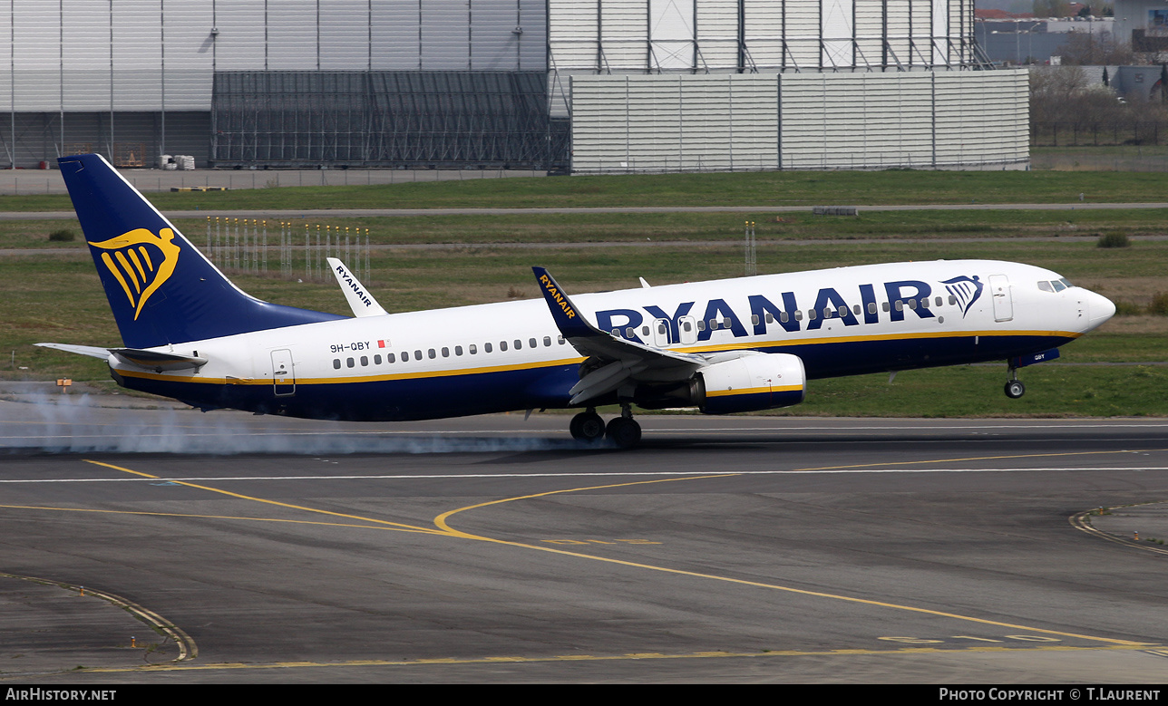 Aircraft Photo of 9H-QBY | Boeing 737-8AS | Ryanair | AirHistory.net #449751