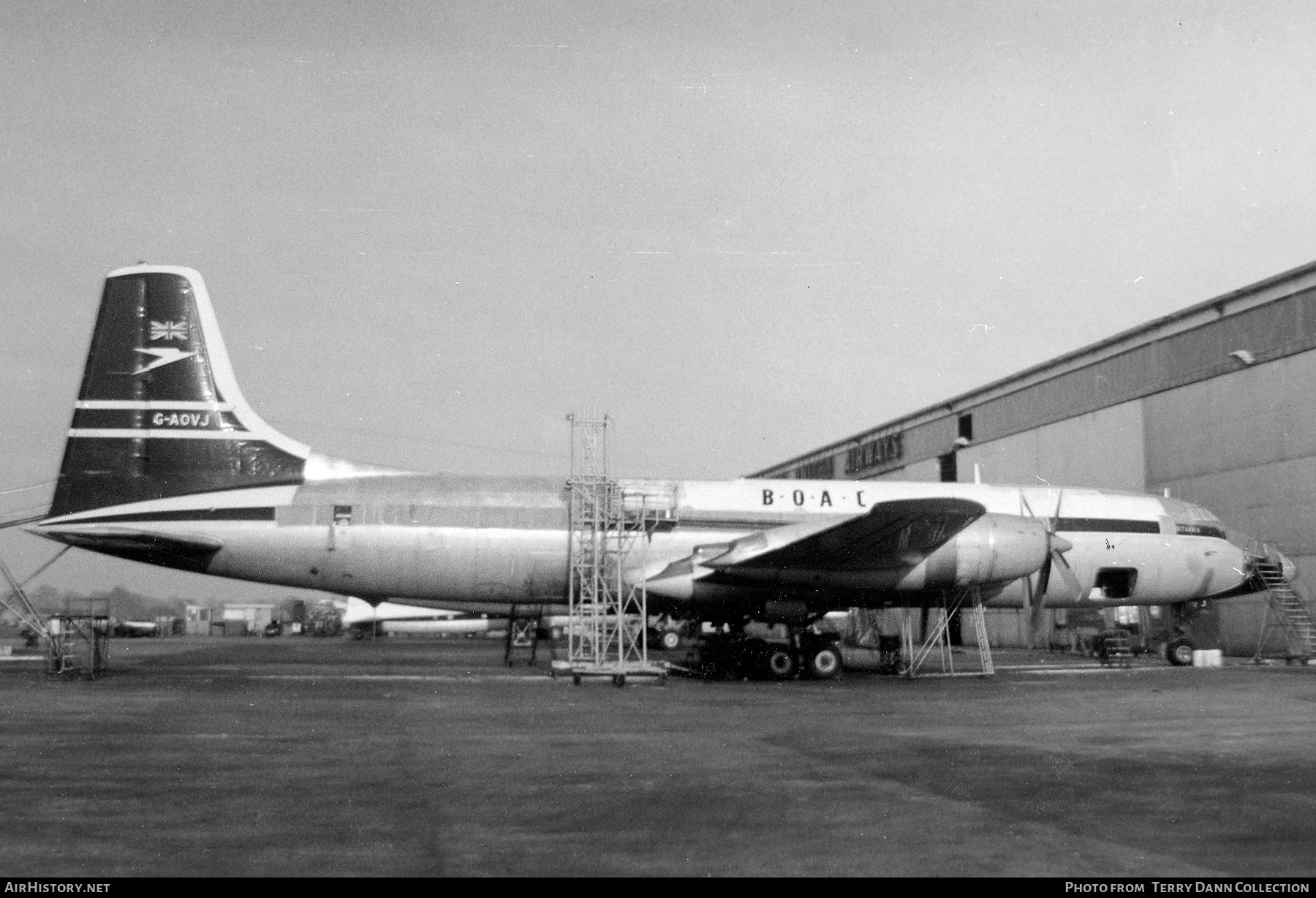 Aircraft Photo of G-AOVJ | Bristol 175 Britannia 312 | BOAC - British Overseas Airways Corporation | AirHistory.net #449772