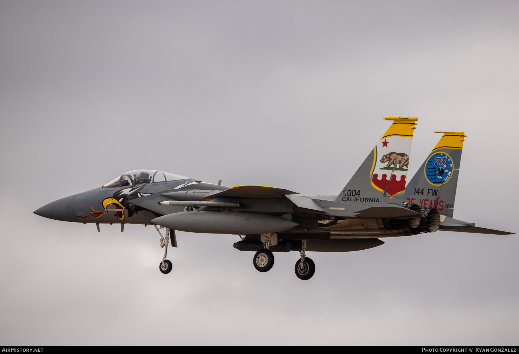 Aircraft Photo of 84-0004 / AF84-004 | McDonnell Douglas F-15C Eagle | USA - Air Force | AirHistory.net #449799