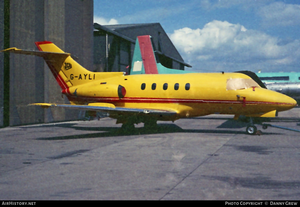 Aircraft Photo of G-AYLI | Hawker Siddeley HS-125-400B | JCB - J.C. Bamford Excavators | AirHistory.net #449801