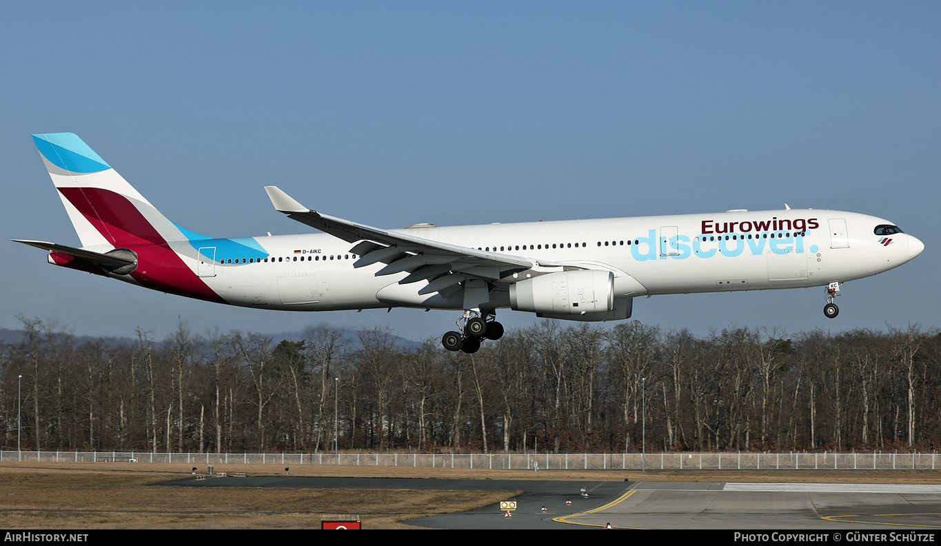 Aircraft Photo of D-AIKC | Airbus A330-343 | Eurowings Discover | AirHistory.net #449881