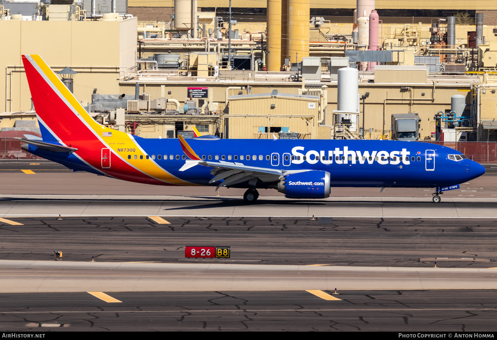 Aircraft Photo of N8730Q | Boeing 737-8 Max 8 | Southwest Airlines | AirHistory.net #449936